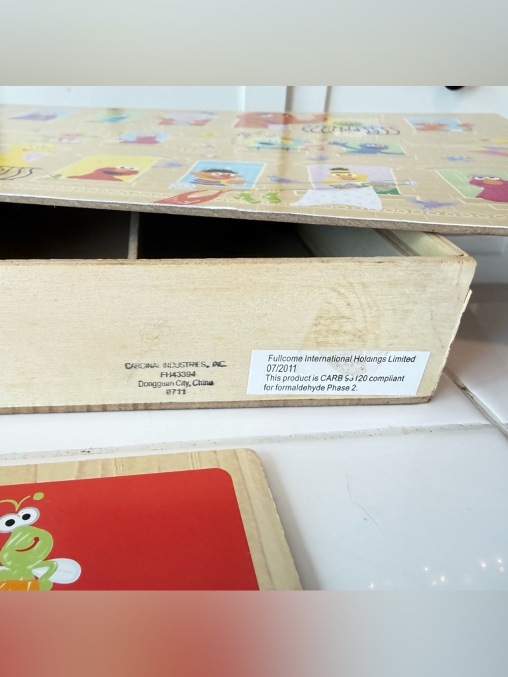 Sesame Street Wooden Game Puzzle Set -2011 Cardinal RARE Match Count Jobs & More - Picture 6 of 12